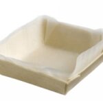 BARQUETTE BOIS CARRÉE+PAPIER CUISSON 70X70X20 MM, C&C X60