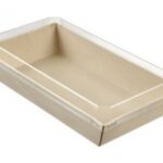 BARQUETTE BOIS LAMINÉ 700 ML 180X130X40 MM + COUVERCLE