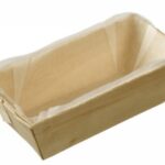 VASCHETTA RETTANGOLARE CON CARTA FORNO 215 ML