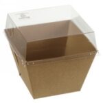 BARQUETTE QUARTZ HAUTE EN CARTON 1000 ML + COUVERCLE RPET