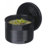 BARATTOLO PP NERO 450 ML CON COPERCHIO