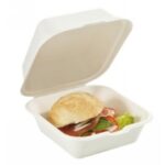 SCATOLA PER HAMBURGER POLPA CANNA 150X150X42 MM