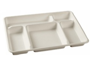 WEB_317800758.jpg PLATEAU 5 ALVÉOLES 320X230 MM PULPE DE CANNE - immagine 1