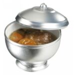 SOUPIÈRE ESKOFFIÉ 60 ML ARGENTÉ/BLANC PAR 24