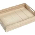 VASSOIO LEGNO IMPILABILE DE 380X275X67 MM