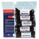 LACCI BOW NERO/COGNAC PAIA 5 CM.90