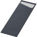 SACCHETTO 7X23CM DUNISOFT SLIM 20X40CM NERO TOV.BIANCO