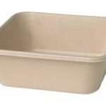 SCATOLA QUAD.900 ML 155X155X53MM BAGASSA MARRONE