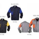 GIUBBA GABARDINE BICOLORE CON ZIP TG. S-3XL