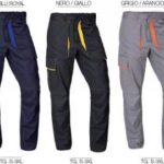 PANTALONE GABARDINE BICOLORE MULTITASCHE CON TOPPE TG. S-3XL