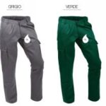 PANTALONE MULTITASCHE MASSAUA GRIGIO-VERDE EXTRA TAGLIA 4XL