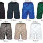BERMUDA MULTITASCHE GABARDINE VARI COLORI TG. XS-3XL