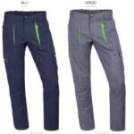 PANTALONE UNISEX BICOLORE BLU NAVY-GRIGIO TG. XS-3XL