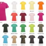 T-SHIRT SUNSET LADY DONNA MANICA CORTA COLORATA TG. XS-2XL