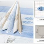 TOVAGLIOLO BIO LEAF DECORATO PESCE AZZURRO