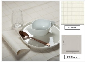 WEB_063701326.jpg TOVAGLIA AIRLAID BAROLO 100X100 AVORIO - immagine 1