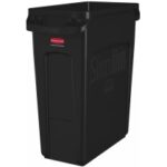 SLIMJIM CONTENITORE S/COPERCHIO C/CANALE VENT. NERO LT. 60