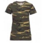 T-SHIRT SUNSET LADY DONNA MANICA CORTA MIMETICA TG. XS-2XL