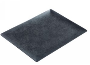 WEB_317801127.jpg VASSOIO FLUID PP NERO 390X290 MM - ZIGRINATO - immagine 1