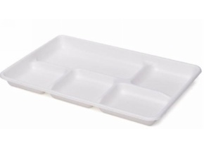 WEB_057401095.jpg VASSOIO 5 SCOMP.POLP.CELL.282X220X38MM BIANCO - immagine 1