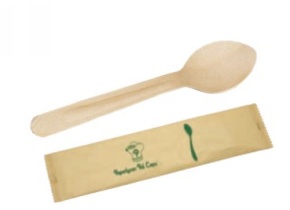 WEB_057401135.jpg CUCCHIAI LEGNO IMBUSTATI SINGOLARMENTE NATURALE 16 CM - immagine 1