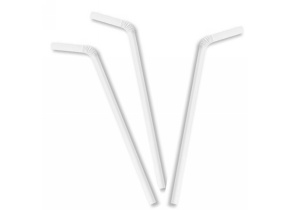 WEB_057401317.jpg CANNUCCE FLESSIBILE CARTA BIANCA 220X7MM BIANCO 7X220 MM - immagine 1