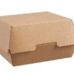 PORTA HAMBURGER CARTONCINO KRAFT 108/89X108/89 MM  H 70 MM