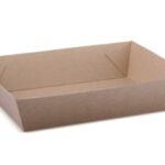 VASSOIO CARTONCINO SPESSO ENDURA BROWN 180X134X45 MM