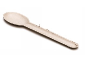WEB_057401986.jpg CUCCHIAIO IN POLPA DI CELLULOSA PFAS FREE BIANCO 16 CM - immagine 1