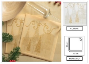 WEB_063701260.jpg TOVAGLIOLO CHRISTMAS 40X40 CM ORO - immagine 1
