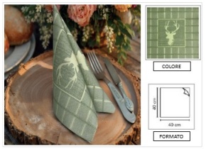 WEB_063701378.jpg TOVAGLIOLO ALCE 40X40 CM VERDE - immagine 1