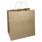 BORSE SHOPPERS 32X20 H. 33 CARTA AVANA C/MANIGLIA
