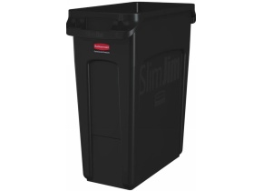 WEB_207500016.jpg SLIMJIM CONTENITORE S/COPERCHIO C/CANALE VENT. NERO LT. 60 - immagine 1
