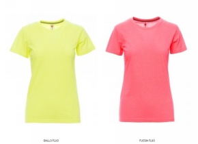 WEB_212100304.jpg T-SHIRT SUNSET LADY DONNA MANICA CORTA FLUO TG. XS-2XL - immagine 1