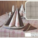 TOVAGLIOLO AIRLAID BIO SCOZZESE GRIGIO/NERO 40X40