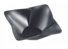 WEB_317801353.jpg CIOTOLINA KALYPSO QUADRATA PP NERA 40 ML 65X65X21 MM - immagine 1