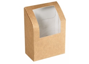 WEB_DUNI159911.jpg SCATOLA WRAP C/APERT.550ML 90X50X130MM CARTONE/PLA MARR. - immagine 1