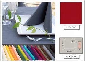 WEB_063700201.jpg TOVAGLIOLO AIRLAID LINEN EIGHT 40X40 BORDEAUX - immagine 1