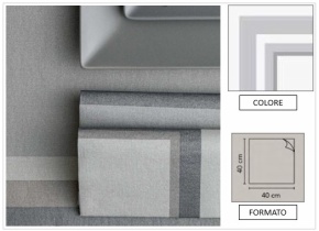 WEB_063701330.jpg TOVAGLIOLO AIRLAID BOHEME P4 40X40 GRIGIO - immagine 1
