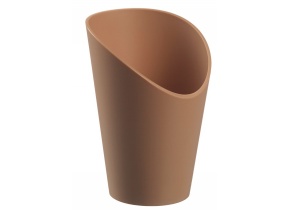 WEB_317801293.jpg VASCHETTA PER PATATINE FRITTE LOOP PP BEIGE SCURO Ø82 MM - immagine 1
