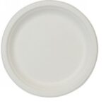 PIATTO PIANO POLPA CELLULOSA BIANCO DIAMETRO 18