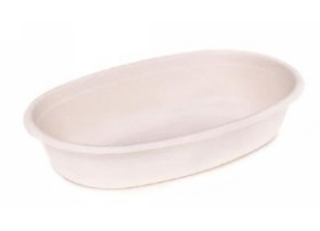 WEB_057401107.jpg VASCHETTA OVALE POLP.CELL.N/SBIANC.NATUR.650ML 200X130X40H - immagine 1