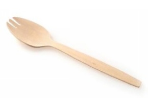 WEB_057401130.jpg SPORK CUCCHIAIO/FORCHETTA NATURALE 140 MM - immagine 1