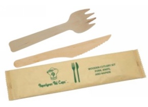 WEB_057401137.jpg KIT LEGNO FORCHETTA+COLTELLO+TOVAGLIOLO 16CM+TOVAGL.22X22CM - immagine 1