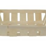 CESTINO QUADR.LEGNO PIOPPO 19X19CM NATUR.19X19X4,5 CM
