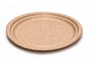 WEB_057401209.jpg PIATTO CARTONCINO AVANA 18CM BORDO RIGATO KRAFT 18 CM - immagine 1