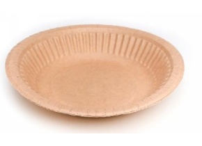 WEB_057401211.jpg PIATTO FONDO CART. AVANA 20CM-400ML BORDO RIGATO KRAFT 20CM - immagine 1