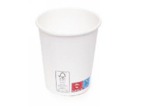 WEB_057401230.jpg BICCHIERE BIANCO CARTONCINO+PLA ML. 177 - 6OZ - immagine 1