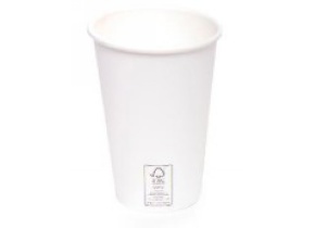 WEB_057401234.jpg BICCHIERE BIANCO CARTONCINO+PLA ML. 355 - 12 OZ - immagine 1