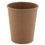 BICCHIERE CART.LAMIN.PLA Ø80MM.BIOD.COMP.AVANA 8 OZ/237 ML